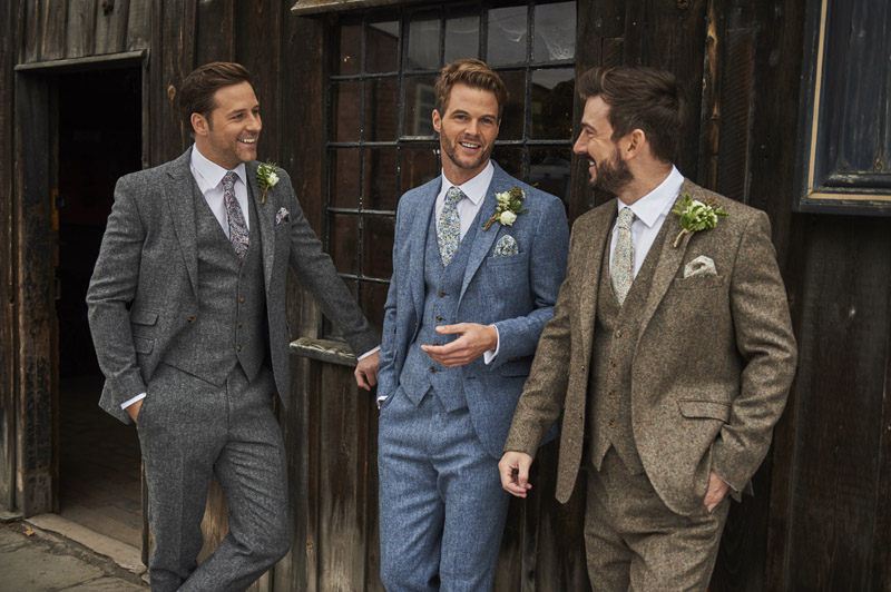 Tweed suits, various colours
